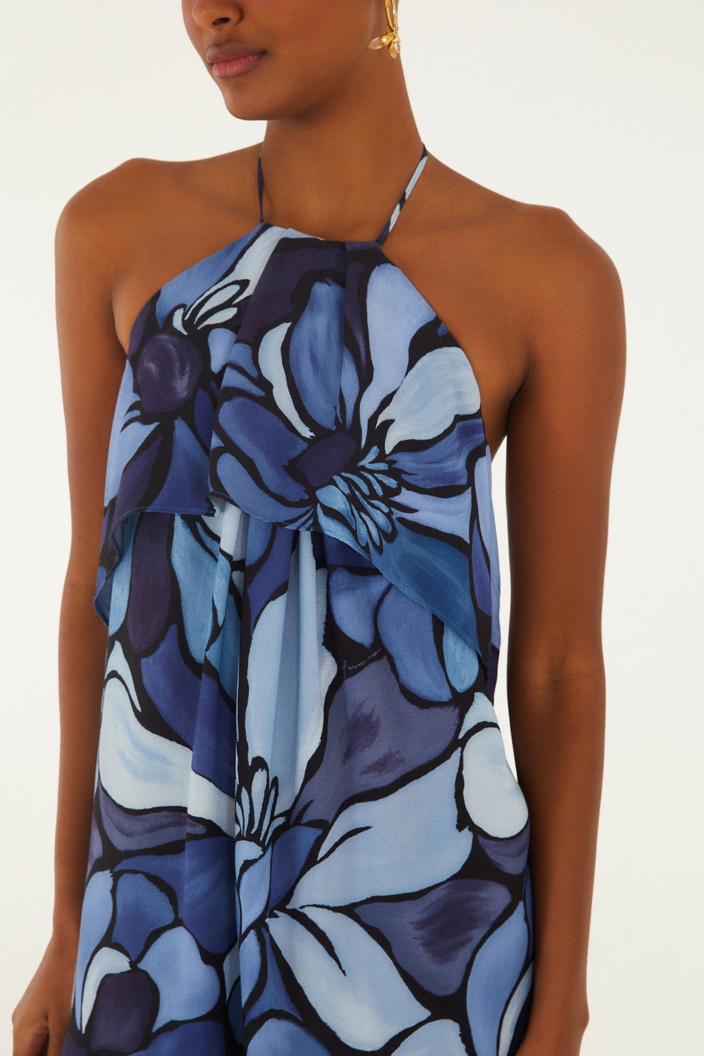 Vestido Corto Estampado Jardim De Amora