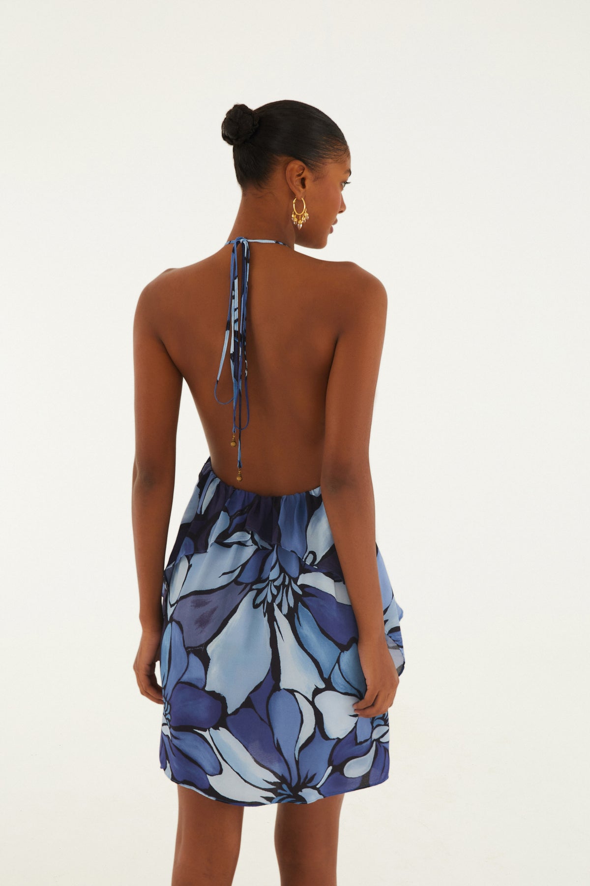 Vestido Corto Estampado Jardim De Amora