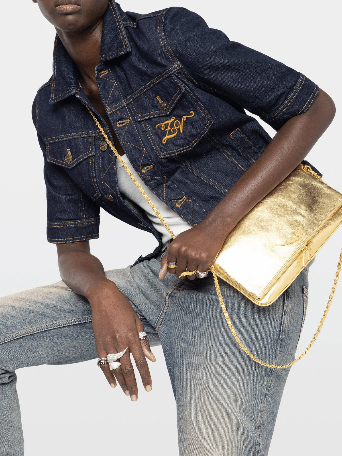 Bolso De Mano Rock Vintage Metal